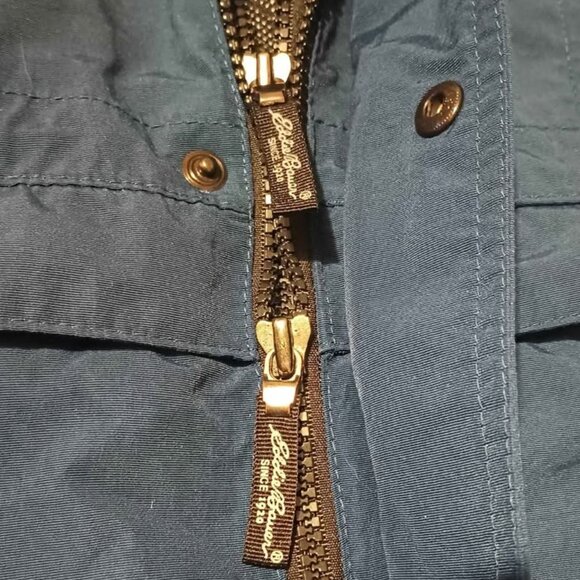 Eddie Bauer Parka Outdoor Jacket Nylon Blue Windbreaker Rainproof Small - Picture 4 of 10